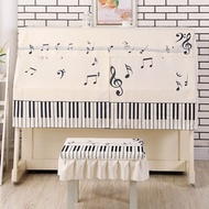 Modern Simple Piano Cover High-End Printed Cartoon Piano Half Cover New Style Piano Anti-dust Cover Light Luxury Piano/Cover Cloth