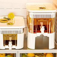 5L Large Capacity Cold Kettle Detachable Base Portable Juice Jug Cold Water Kettle with Faucet Refri