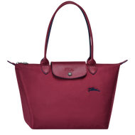 ของแท้100% LONGCHAMP _ แฟชั่น HANDBAG_FOLDING ไนลอนกระเป๋าสะพายไหล่ L2605619C87_SMALL_GARNET สีแดง