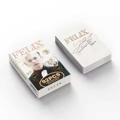 92 Star Mini Cards K-Pop Male Group Photo Cards Stickers Double-Sided LOMO Cards Fan Collection Card