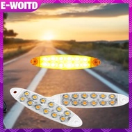 E-WOITD 4pcs Car Solar LED Charging Warning Light Universal Motorcycles Bicycles Mini Solar Strobe F