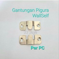 [Per 2 Pc]Large Wallshelf Wall Shelf Picture Bed Frame (54x30x2mm)