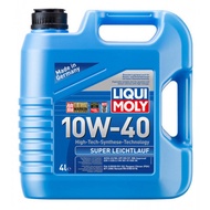 LIQUI MOLY ENGINE OIL SUPER LEICHTLAUF 10W40 4L + ENGINE FLUSH