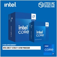 Intel CORE I7-14700 / I7-14700F Processor  33M Cache, Up To 5.40 GHz # LGA1700 20 Core (8P+12E) 28 T