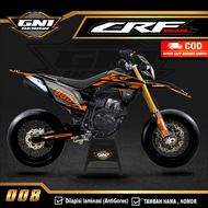 (BISA COD) Decal Stiker Dekal sticker CRF 150 L - Variasi LIs Motor CRF Custom Nama Nomor full body 