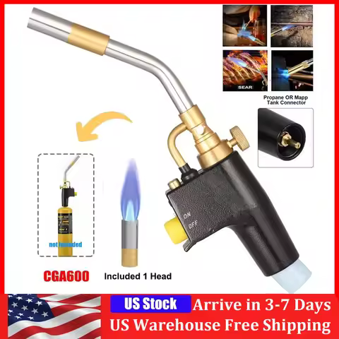 Mapp Propane Torch Head TS8000 Trigger Start Welding Torch Portable Trigger Start Push Button Ignite