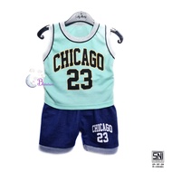 CHICAGO SINGLET BABY CLOTHES BOYS SUIT CHILDREN'S SUIT/ baju budak lelaki set
