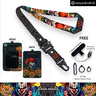 GANTUNGAN LC.ID Lanyard Craft Joker V1 Printed Card Holder - Joker Series