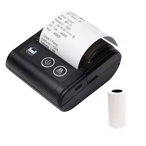 【Sale】Portable Mini Thermal Receipt Printer USB & BT Connection 2 inches 57mm Wireless Printer High 