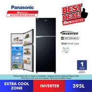 Panasonic Inverter 2-Door Top Freezer Fridge (395L) NR-TL381BPKM Energy Saving Refrigerator