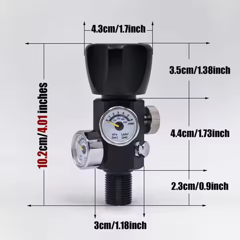 HPA DIN Valve for HPA Compressed Air Bottle, Diving Cylinder Fill Station, High Pressure Air Refill
