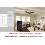 WiFi Ceiling Fan Remote Control Universal Smart Fan Control Voice / App / Remote