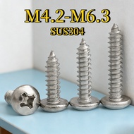 Phillips Pan Head Self Tapping Screw /Screw Plastic Wood| SUS 304 Stainless Steel  | Skru Besi M4.2/