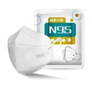Health N95 หน้ากากกรอง 4 ชั้น  หน้ากากกันฝุ่นแบบใช้แล้วทิ้ง KN95มาตรฐานแห่งชาติป้องกันฝุ่นสามมิติผู้