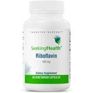 Seeking Health Riboflavin, 60 Vegetarian Capsules Vitamin B2, 400 mg Riboflavin, 4 mg Active Ribofla