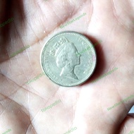 Uang Koin 1 Pound Queen Elizabeth 2 Tahun 1985