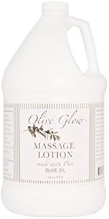 Olive Glow Massage Lotion Made with Olive Oil to Repair Dry Skin &amp; Soothe Sore Muscles, Best Skin Therapy Lotion, Moisturizes Skin During Massages for Smooth, Soft Skin, 1 Gallon