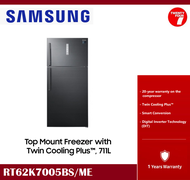 [ Delivered by Seller ] SAMSUNG 711L RT62K7005BS 2 Door Top Freezer Digital Inverter Fridge / Refrig