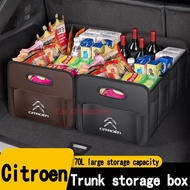 Citroen C3 C4 Picasso Car Trunk Storage Box Foldable large capacity car storage Rear Trunk Multipurp