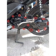 ∇ ❤ STAINLESS INNER CRANKCASE BOLTS FOR MIO SPORTY