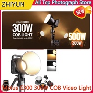 HHRJHO4566 ZHIYUN MOLUS G300 300W COB LED LIGHT 2700K-6500K ไฟวิดีโอ APP ควบคุม 500W Bi-color LED โค