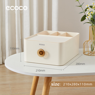 [พร้อมส่ง]Ecoco กล่องเก็บของตั้งโต๊ะมีลิ้นชัก Desktop Organizer Makeup Organizer ความจุขนาดใหญ่ รุ่น E2334