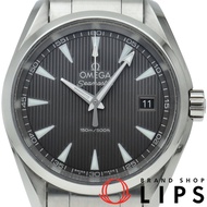 歐米茄海馬系列Aqua Terra 150米石英錶，38.5毫米，型號231.10.39.60.06.001，附原廠錶盒、保固卡、2節錶鍊，不鏽鋼材質，男士腕錶，灰色，拋光處理，成色極佳 [二手]