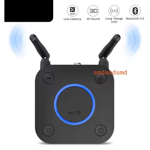 1Mii B06Pro Bluetooth 5.0 Receiver Audio aptX LL 3D Music Coaxial/Optical/2RCA/3.5mm Aux Bluetooth A