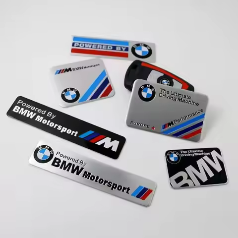 Car Sticker 1Pcs Aluminum Car Styling Emblem Sticker Fit BMW F20 G20 G30 X3 X4 X5 G05 X6 Auto Exteri