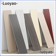 LUOYAO Skirting Line, Wood Grain Living Room Floor Tile Sticker, Self Adhesive Waterproof Windowsill Waist Line