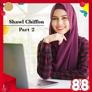 Shawl Chiffon, Factory Price, Panjang Tudung, Shawl Chiffon Borong, Shawl 1.8 Meter (Part 2)