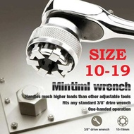 Universal MULTISIZE Socket Wrench Head 10-19mm FittingBolt Socket WRENCH