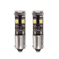 2PCS BA9S h6w 6000k No Error LED Parking Light Bulbs For Mercedes W210 E55 AMG 1998-2002 1 Year Warr