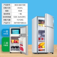 22Refrigerator Small Household Large Capacity Double Door Rental Room Freezer Frozen Refrigerator Rental House Renovatio