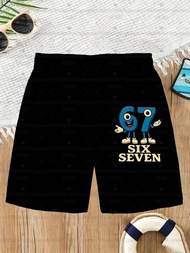 Summer Children's Shorts For Kids 67 Six Seven Italian Brain Rot Math Joke Tops Y2k Game Saying Shor