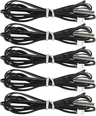 Beenlen 5 Pcs NTC 10K 3950 Temperature Probe, -25 to 125 Degree Celsius Temperature Sensor Probe Sta