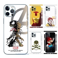 Cartoon Decal Skin for iPhone 13 12 11 Pro XS Max X XR Back Screen Protector Film Cover Marvel Individual Wrap Ultra Thin Sticker