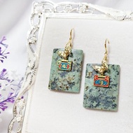 松石 無飾牌 平安無事 許願牌 長命鎖 蝴蝶 大寶石耳環 單品 禮物