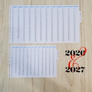 R'fillae 4068 A5/A6 Yearly Planner Diary Refill (2-fold) (2026/2027)