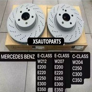 ( 100% ORIGINAL ) MERCEDES BENZ W212 W207 E200 E250 E300 W204 C250 C300 C350 FRONT DISC ROTOR WITH H