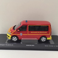 ODEON 1/43 VW T6 Volkswagen Fire Truck Model Alloy Free Shipping SF Land Transport 2f Out of Print C