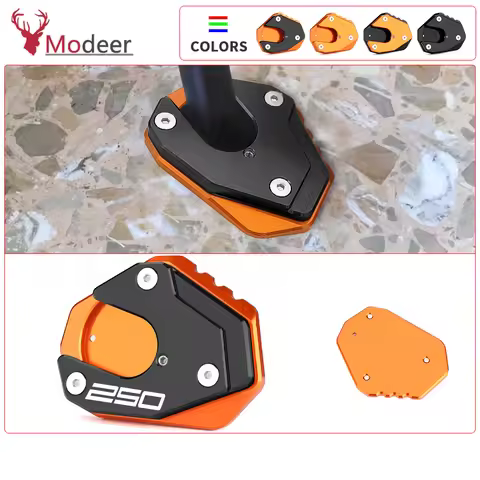Motorcycle Decoration Accessories Kickstand Side Stand Extension Enlarger Pad For KTM DUKE125 250 DU
