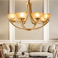 HY&amp; European-Style Chandelier Simple Modern Retro Lighting Luxury Atmosphere Bedroom Dining Room Lamps Study Home Living