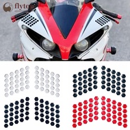 FLYTOP 3D Motorcycle Body Anti Collision Oil Tank Sticker Hexagon Type Thickened Waterproof Sticke f