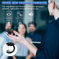 Rechargeable USB Type C Wireless Presentation Clicker, Finger Ring Clicker Powerpoint Clicker with R