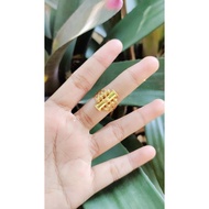6k Gold Bamboo Ring