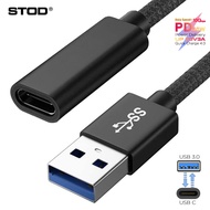 Type C สายอะแดปเตอร์ประเภท C หญิงไปยัง USB หัวต่อตัวผู้ข้อมูล OTG 3A Fast หูฟังชาร์จได้สำหรับ Macbook iPad Pro Max iPhone 12 Pro Quest Link HUB Dock Disk สายโทรศัพท์ Charger Quick