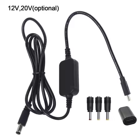 USB C Type C PD to 12V 20V 2.5/3.5/4.0/5.5mm Conveter Adapter Cable Cord for Wifi Router Laptop LED 