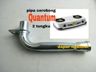 pipa cerobong kompor quantum 2 tungku