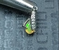 Natural Opal S925 Pendant , 天然 蛋白石 銀吊墜，閃山雲